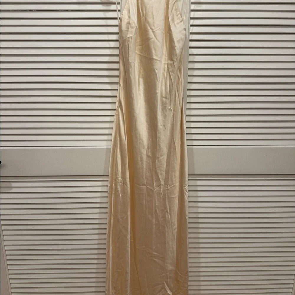 Reformation Jeany Silk Dress Fior Di Latte Cream Brand New Size M - Picture 9 of 11